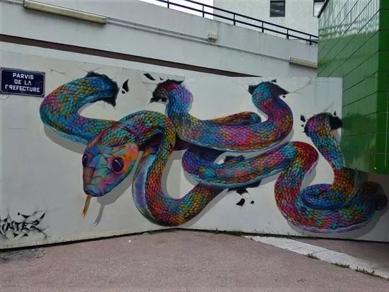 Fresque Le serpent