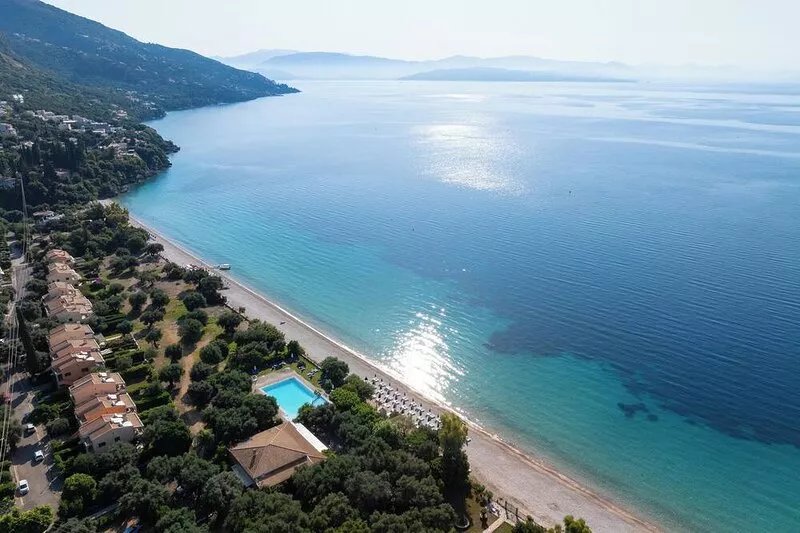 Holiday villa with private pool, Spectacular sea views,150m to the beach.