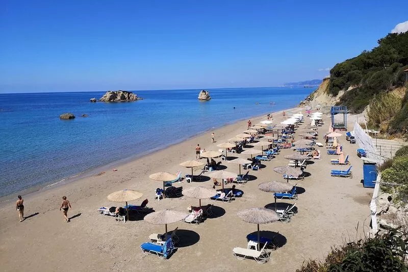 Detached holiday home at the sea with garden, Wifi | Skidi, Corfu