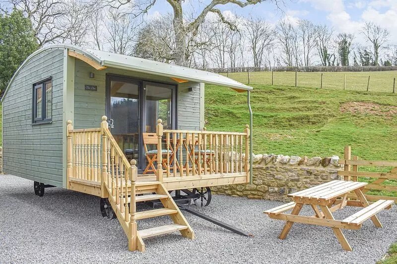 It’s a Shepherds Hut underneath with the size and comforts of a pod on top.