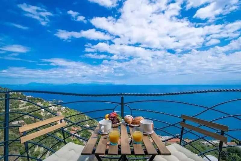In Amalfi Coast: Modern and elegant "Mareblue" house with wonderful sea view