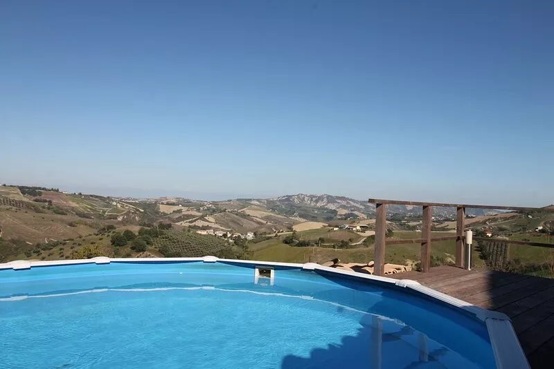 Newly renovated farmhouse with pool - views of the sea and mountains