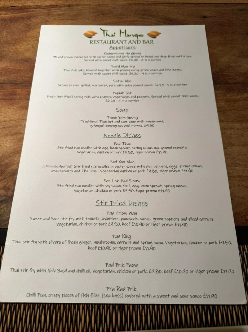 Thai Mango Restaurant & Bar