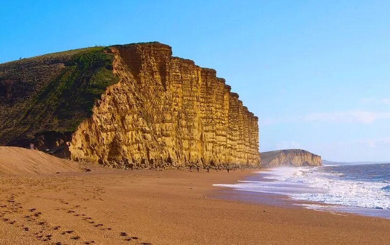 Historical Jurassic Coastline and small fishing harbour