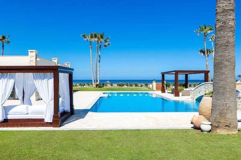 Private Beachfront Estate located on the beach of Paralia Kournas