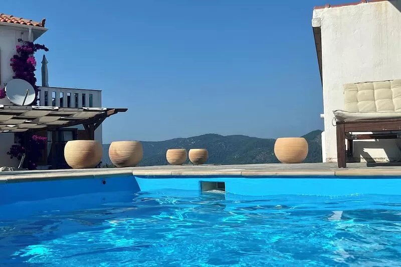 Seclusion & privacy in Alonissos 3BR Luxury Pool Villa with dream view