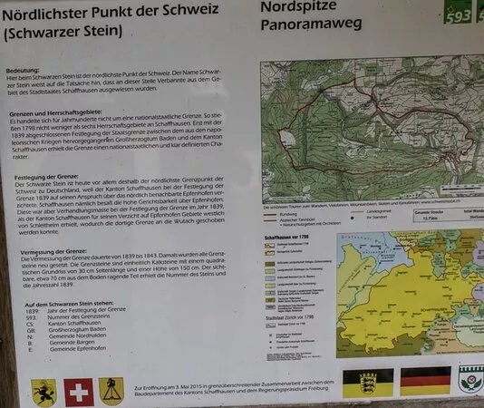 The northernmost point of Switzerland