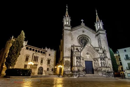 The Penedes from its highest bell tower: Basilica of Santa Maria
