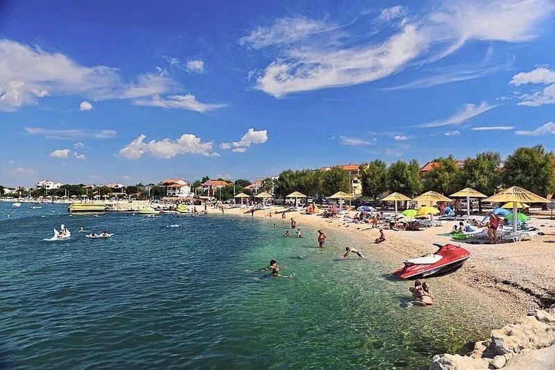 One bedroom apartment near beach Vrsi - Mulo, Zadar (A-5951-e)