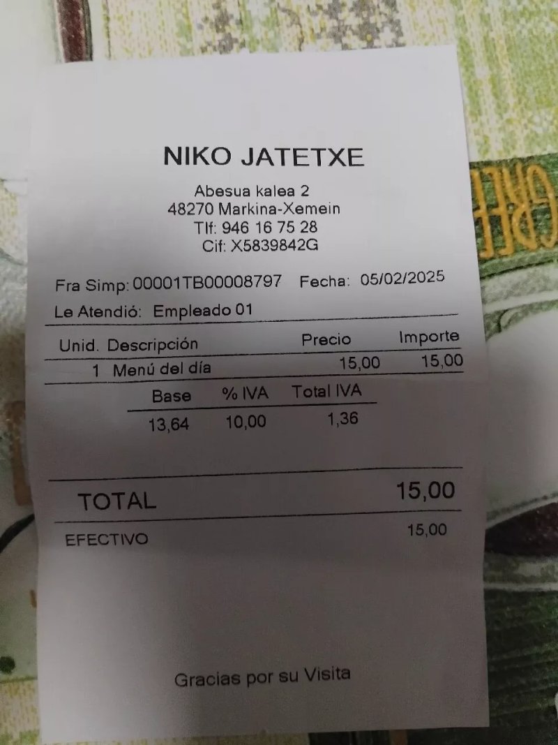 Restaurante Niko-Jatetxe