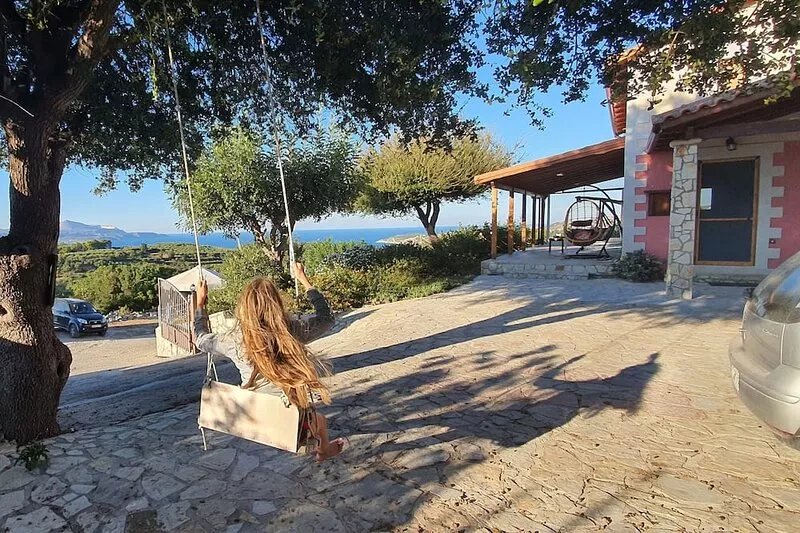 VILLA ONEIRO  IN TSIVARAS WITH SPECTACULAR VIEW TO THE SEA AND MOUNTAINS