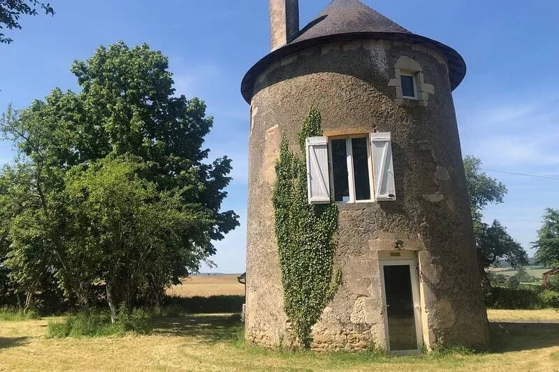 Charming old mill nestled in the Burgundy countryside