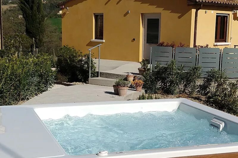 A modern independent apartment with a large private terrace.