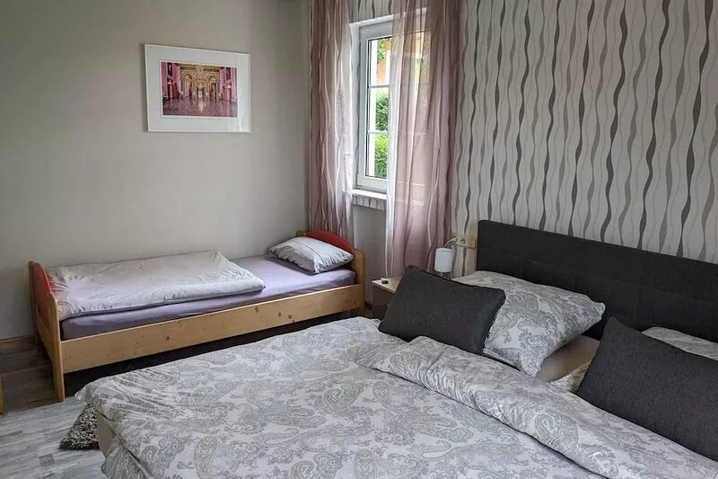 Modern vacation apartment in Bitburg-Stadt, with its own outdoor wellness area