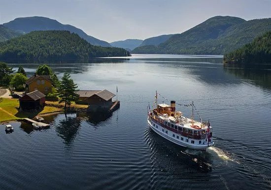 Fjord Lake Crossing of Norway