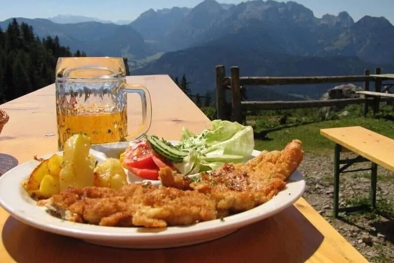 Austrian finesse in our wooden chalet for 8, free WIFI, only  300m from slopes
