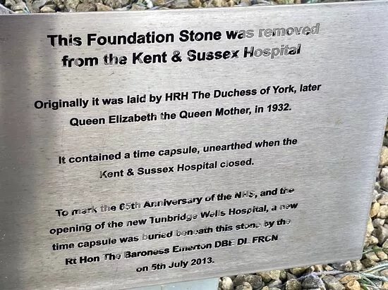 Tunbridge Wells Hospitals Voluntary Aid Detachments And Staff War Memorial