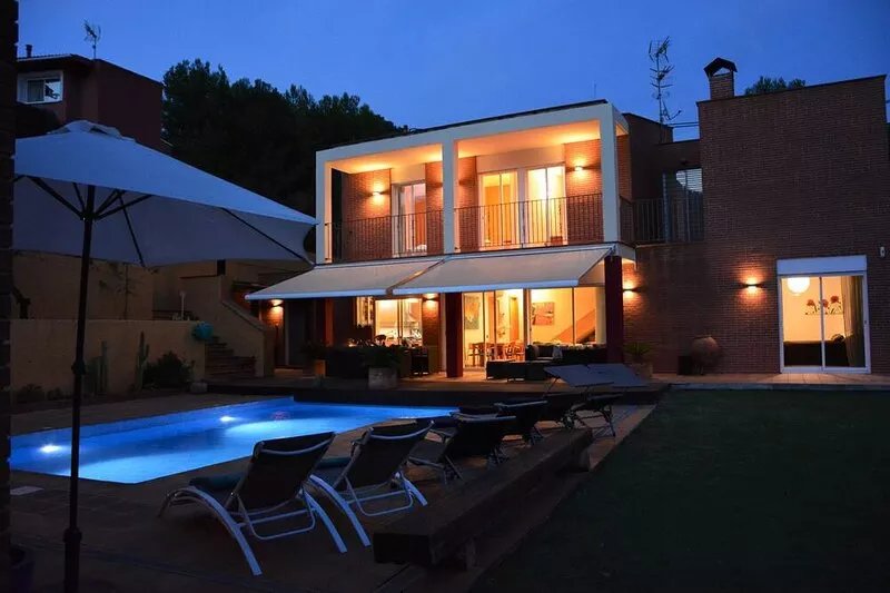 Villa Sitges Maria 10 minutes by car from Playa Sitges. View. Food