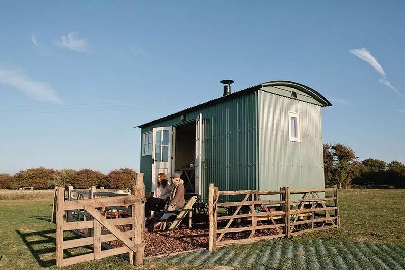 The Lookerer by Bloom Stays -  a rural shepherds hut with amazing views!