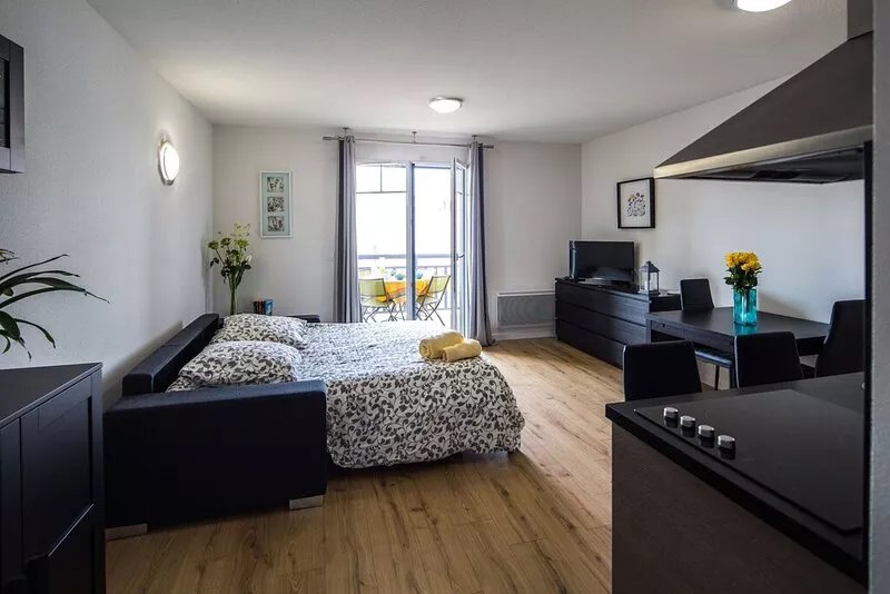 Charming apartment 1ere ligne mer - Swimming pool - Parking