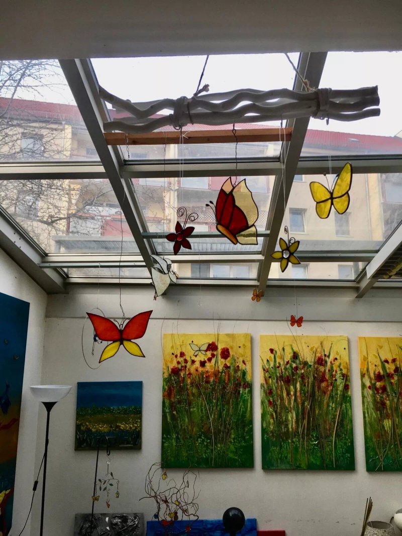 Atelier Simone Ghin - Seide Trifft Glas