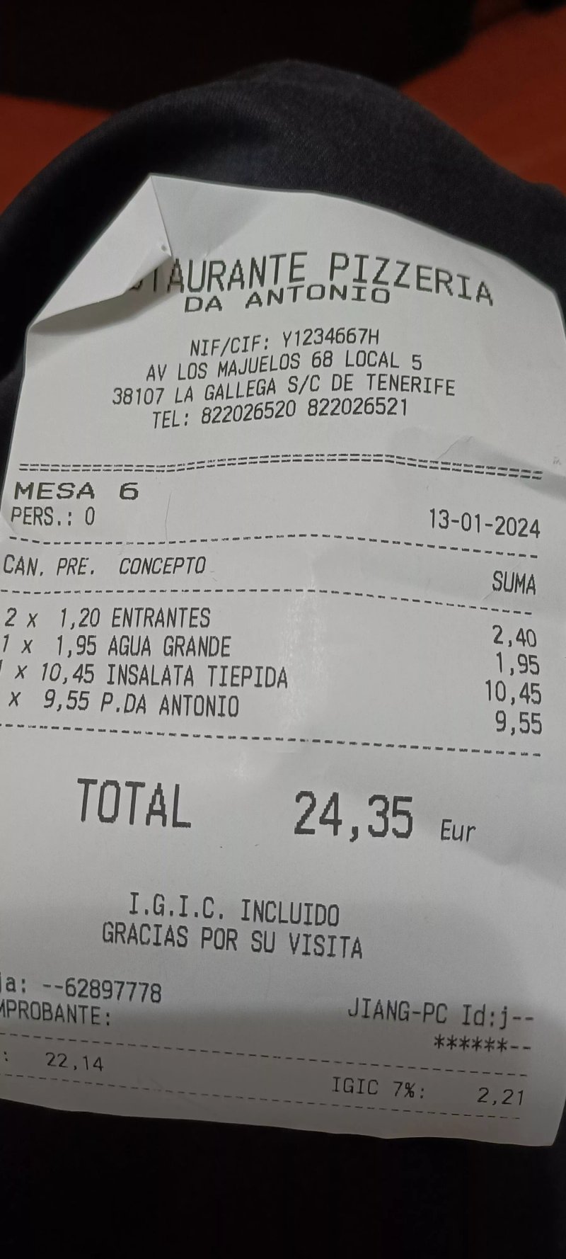 Restaurante Da Antonio