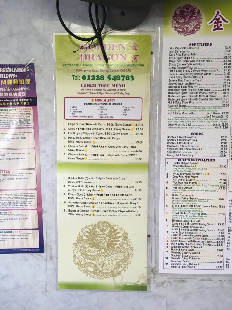 Golden Dragon Chinese takeaway