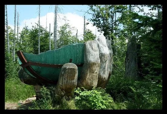 Tierfreigelaende im Nationalparkzentrum Lusen