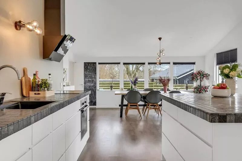 Lovely home in ølsted with house a panoramic view