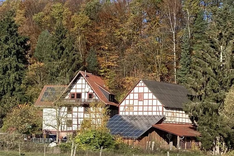Maisonette apartment in an old half-timbered house on a horse farm in the