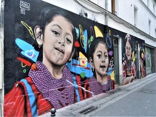 Fresque Fillettes Triquis
