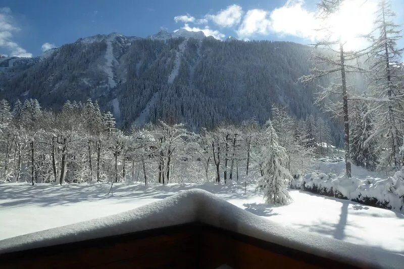 Sunny duplex at the foot of the slopes of Grands Montets, Chamonix