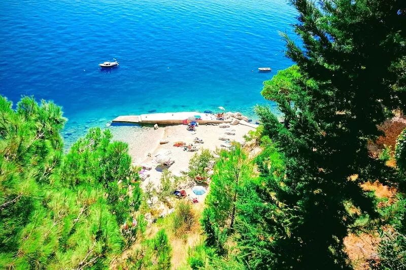 Villa Mandolina situated just over Private beach and with best sea view