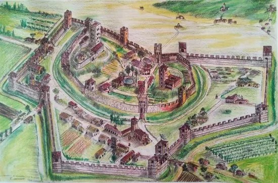 Villa Van - Axel - Loredan sui ruderi del Casteller