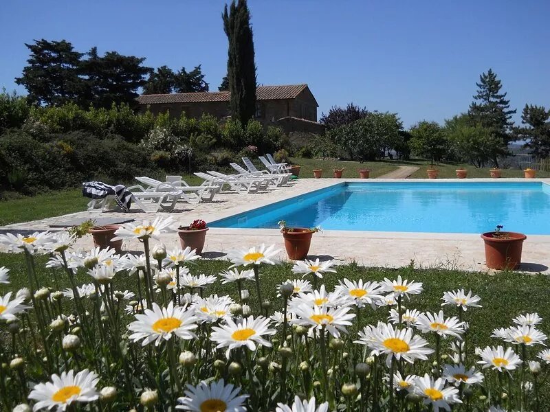 House with private pool  with beautiful view Val d 'Orcia
