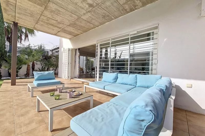 Modern villa with private pool and garden