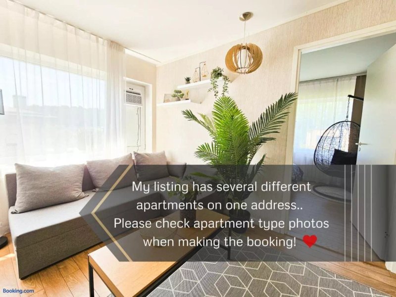 Cofy Rentals - centrally located, quiet district, air-conditioning, free parking, 24-7 express check-in-out, close to sea and everything you need for living!