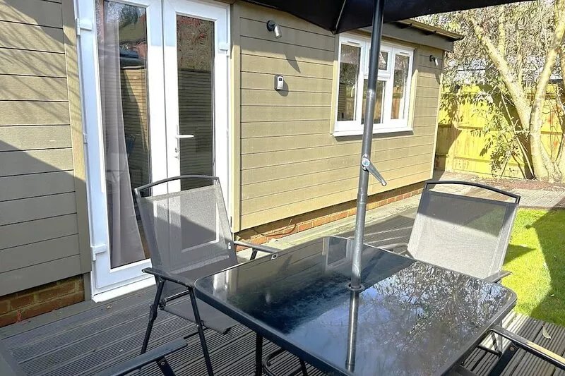 The Garden Cabin.  Beautiful village location with lovely walks and local pub