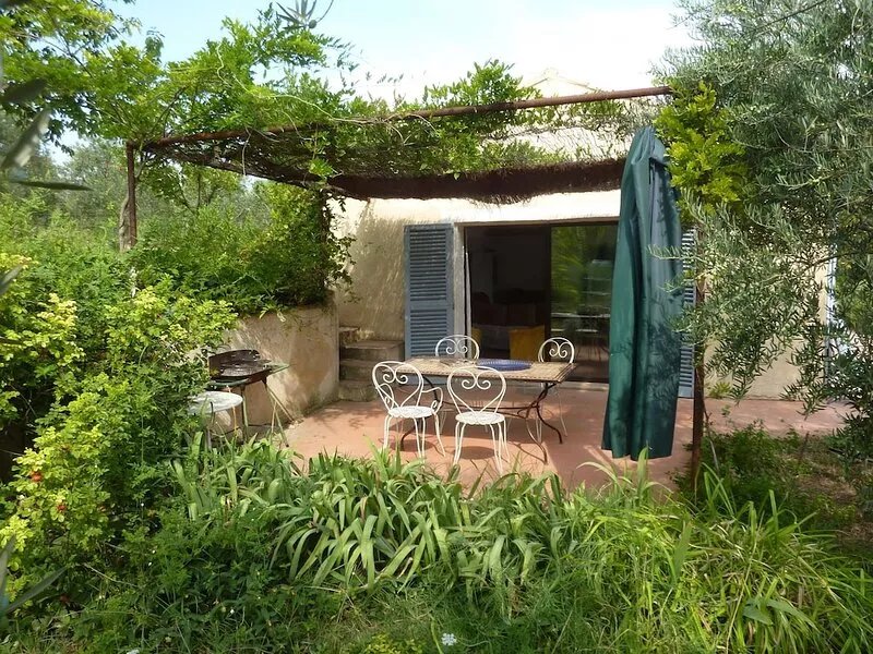 Self catering gite in an olive grove with exceptional view