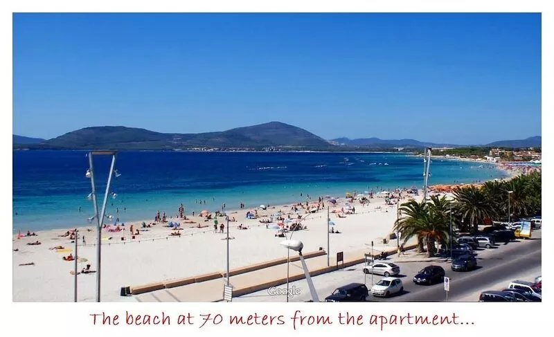 100 meters from the beach for 2-6 persons, 3-bedrooms apartment + little garden