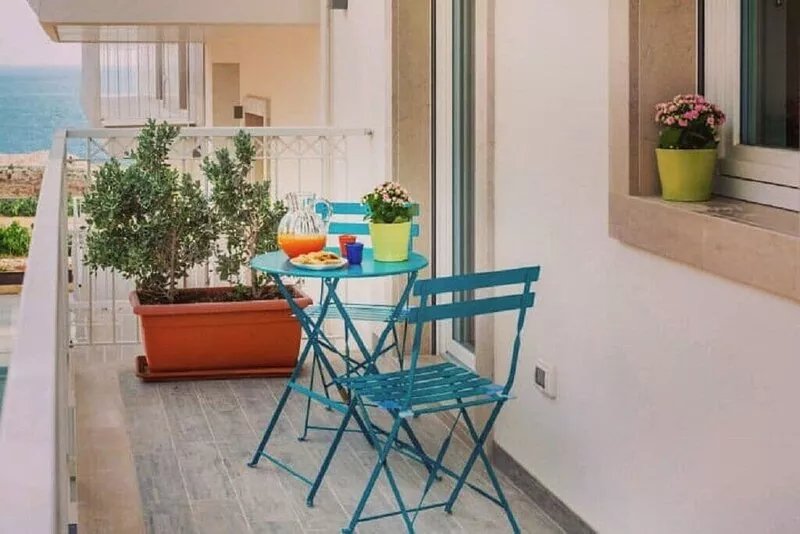 Bright Dwelling with sea view, partnered with private beach and pool / spa.