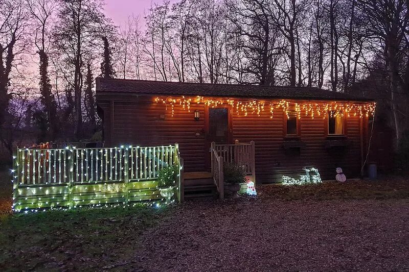 A single storey lodge set in nine acres of countryside.