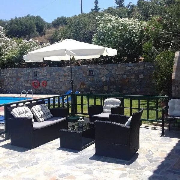Crete-Lassithi- Seaside village Milatos villa up to 15  people, swimming pool