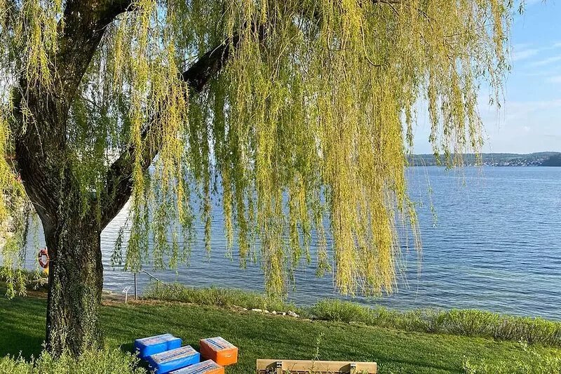 Relaxed peace above the rooftops in Überlingen West with a view of Lake