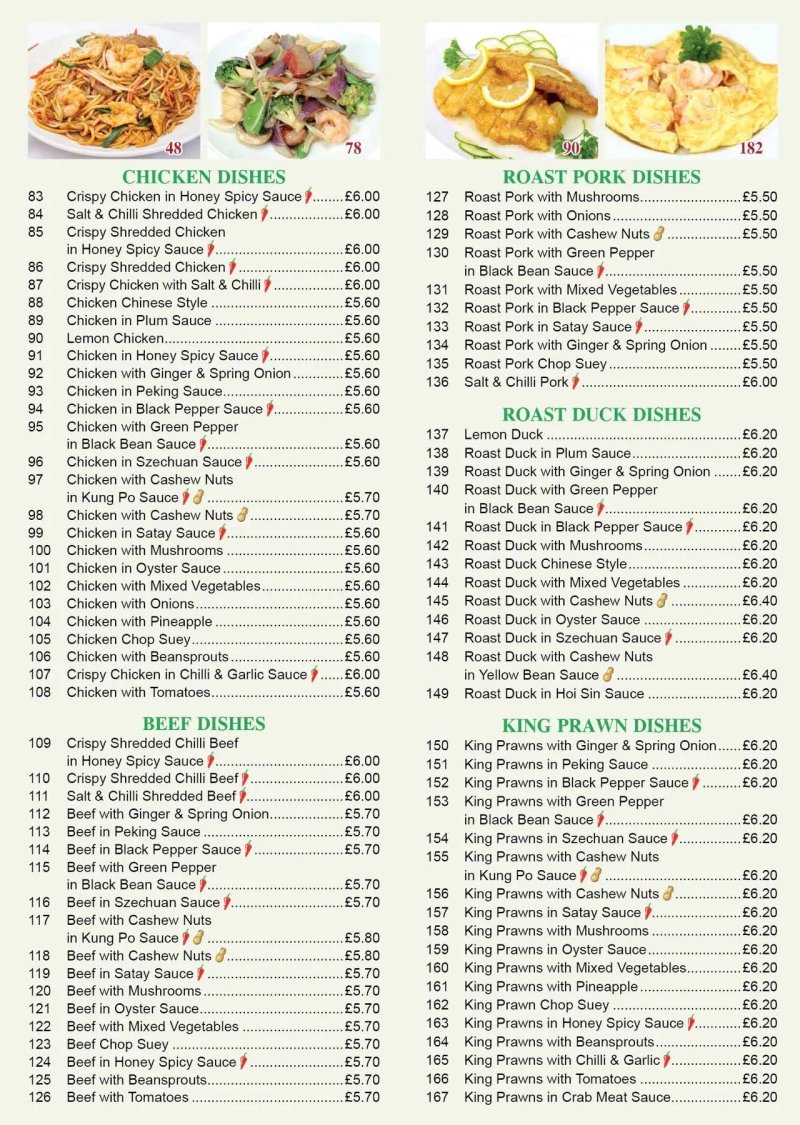 The Taste House, Chinese Takeaway