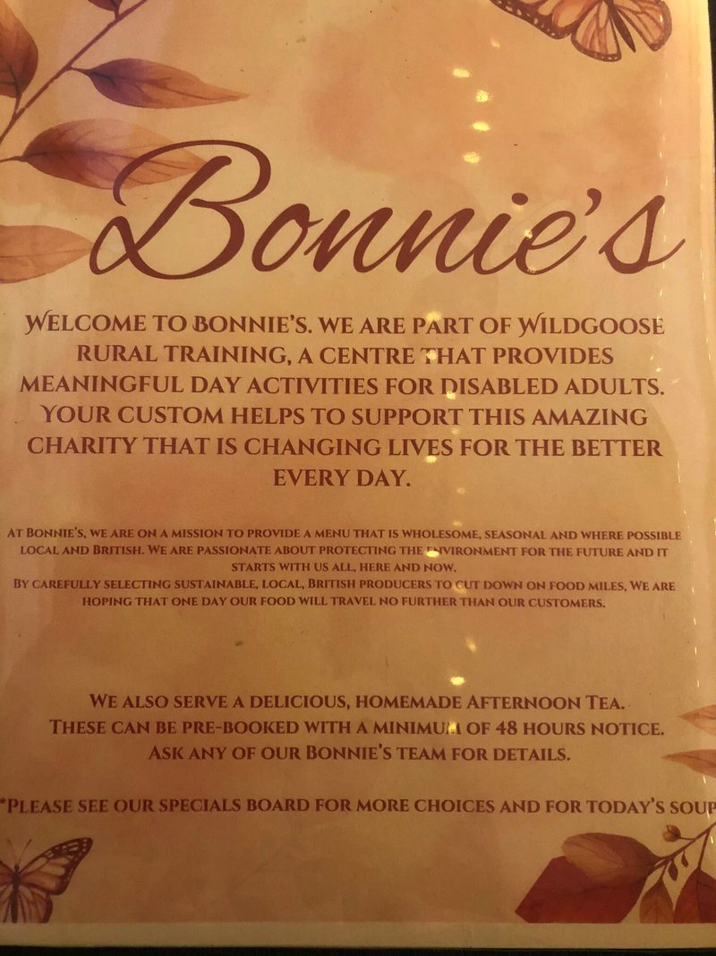 Bonnies Tea Room At Wildgoose