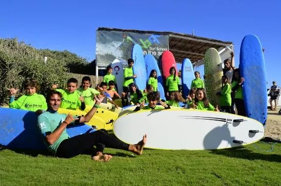 Escuela de Surf on the sea