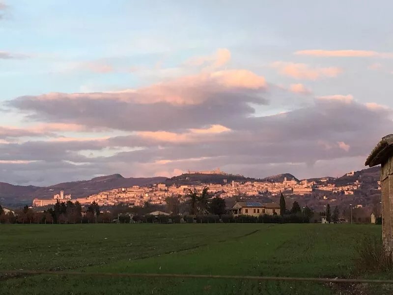 The pigsty in the valley of Assisi