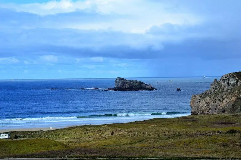 Penty, first floor with sea view, 1bedroom on ground floor, garden, sea and GR