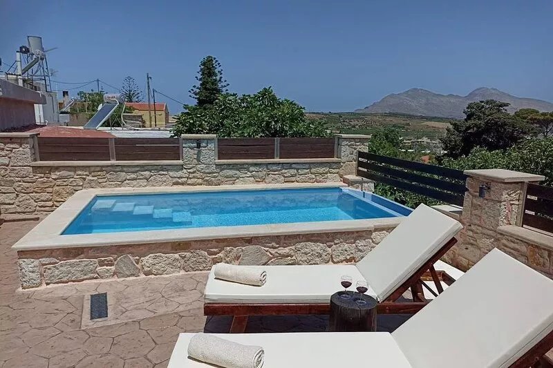 Private pool-5min to Falasarna Beach- Stone Villa